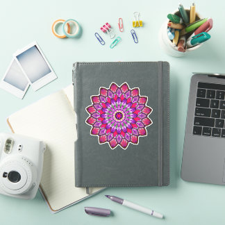 Beautiful and good vibes Red and Purple Mandala