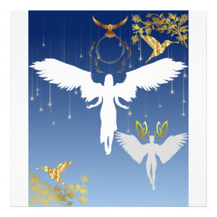 Beautiful and gracious angels photo print