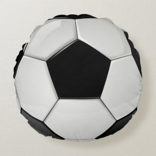 Beautiful and Realistic looking Soccer Ball Round Pillow