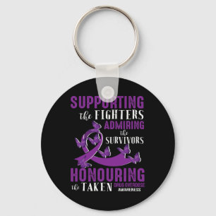 Beautiful and Supportive Drug Overdose Awareness  Keychain