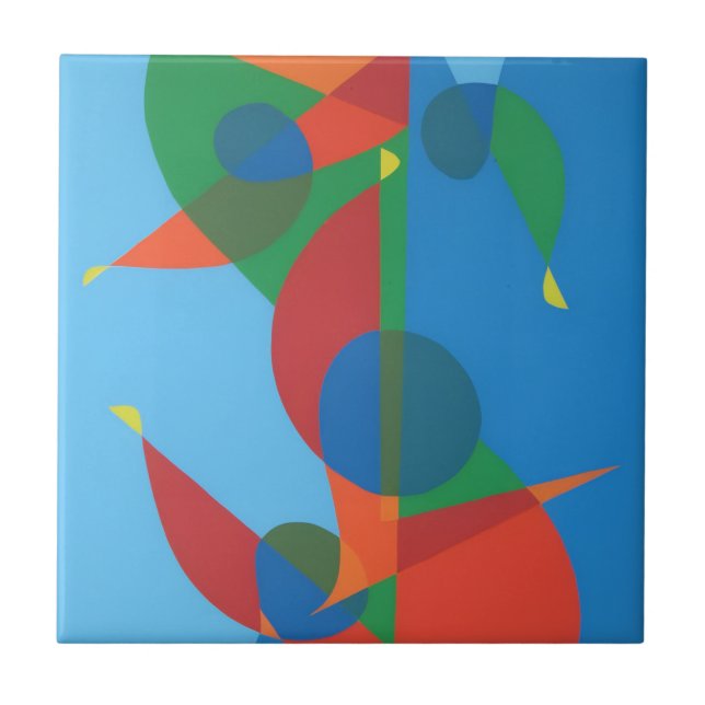 Beautiful and Vibrant Colors! Ceramic Tile (Front)