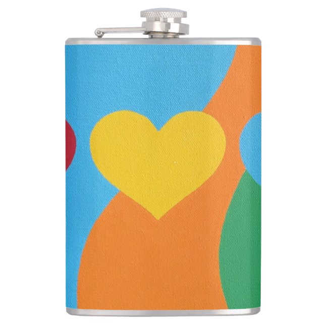 Beautiful and Vibrant Colors! Flask (Front)