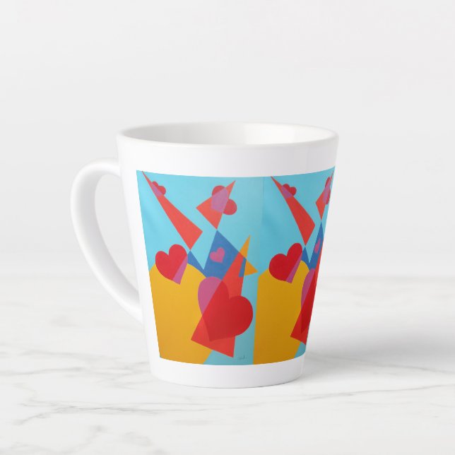 Beautiful and Vibrant Colors! Latte Mug (Left Angle)