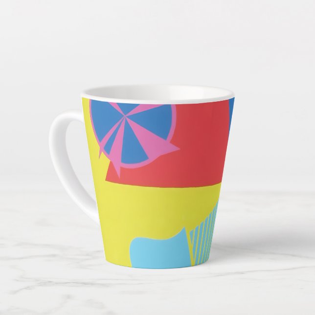 Beautiful and Vibrant Colors! Latte Mug (Left Angle)