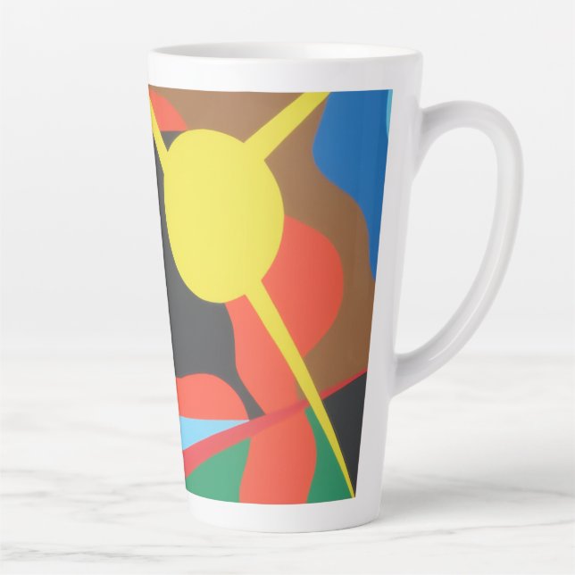 Beautiful and Vibrant Colors! Latte Mug (Right)