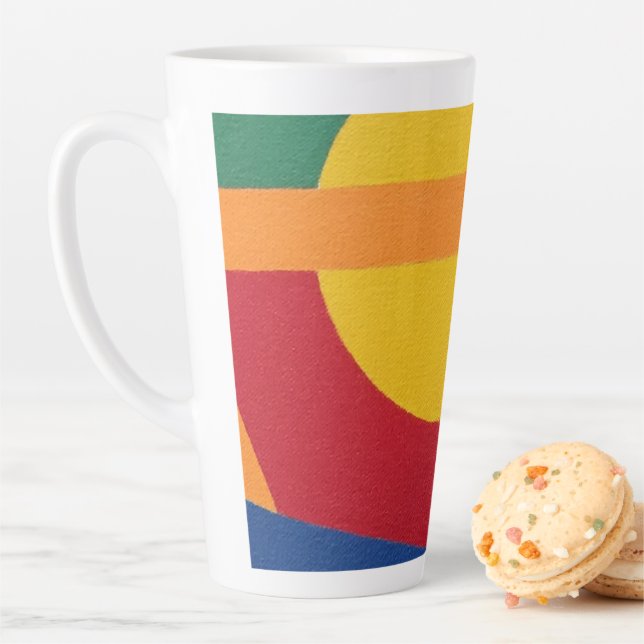 Beautiful and Vibrant Colors! Latte Mug (In Situ)
