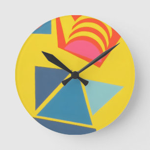 Beautiful and Vibrant Colors! Round Clock