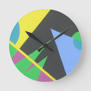 Beautiful and Vibrant Colors! Round Clock