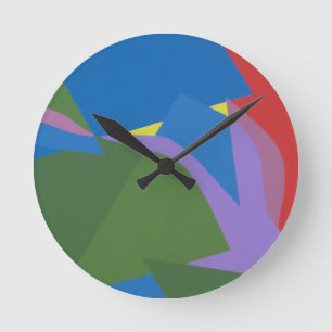 Beautiful and Vibrant Colors! Round Clock