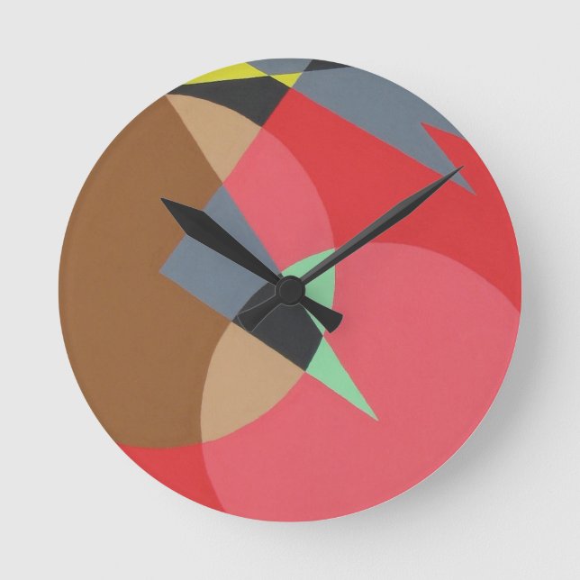 Beautiful and Vibrant Colors! Round Clock (Front)