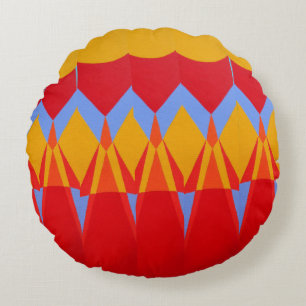Beautiful and Vibrant Colors! Round Pillow