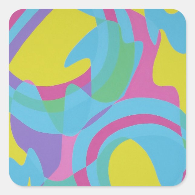 Beautiful and Vibrant Colors! Square Sticker (Front)
