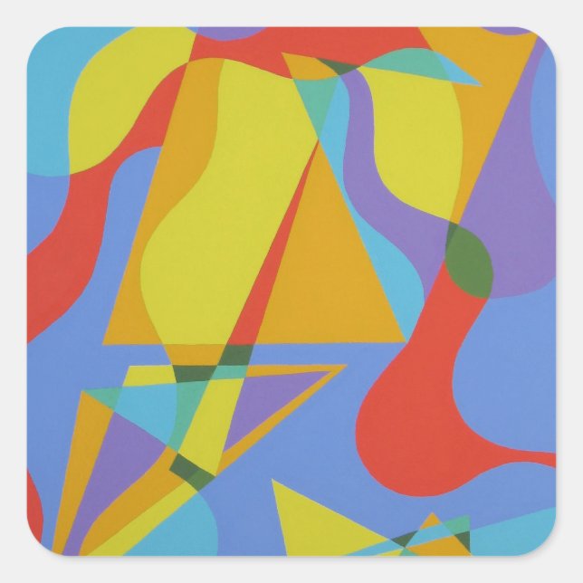 Beautiful and Vibrant Colors! Square Sticker (Front)