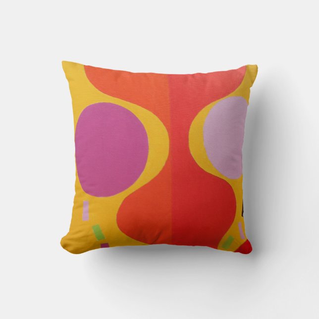 Beautiful and Vibrant Colors! Throw Pillow (Front)