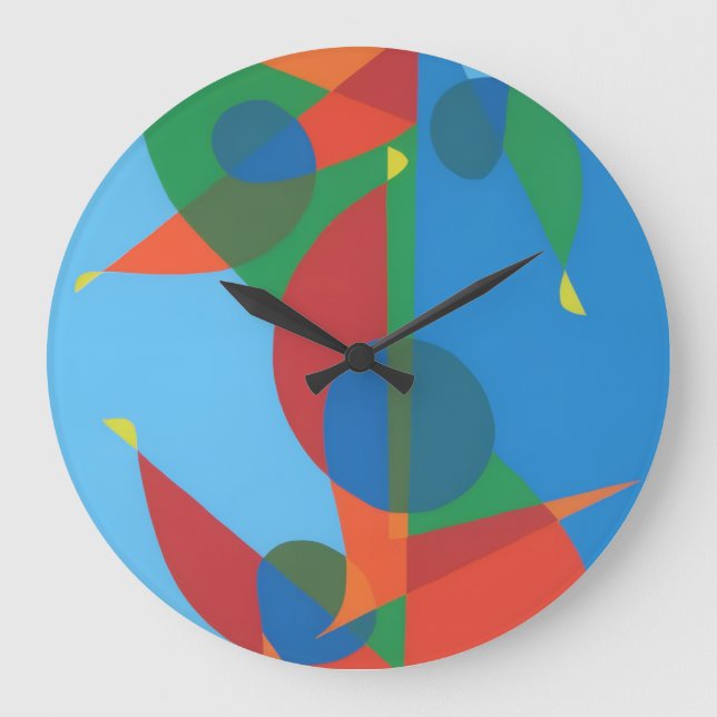 Beautiful and Vibrant Colors! Wall Clock (Front)