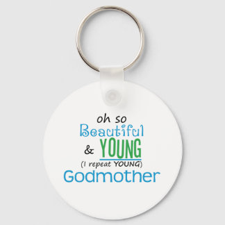 Beautiful and Young Godmother Keychain