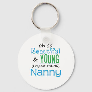 Beautiful and Young Nanny Keychain