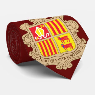 Beautiful Andorra Flag Tie