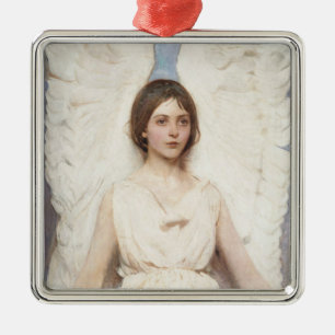 Beautiful Angel (by Abbott Handerson Thayer) Metal Ornament