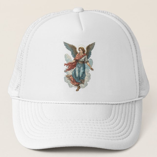 Beautiful Angel Christian Trucker Hat (Front)