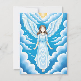 Beautiful Angel Girl  Card