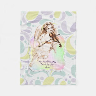 Beautiful Angel Goddaughter Gifts Personalized Fleece Blanket