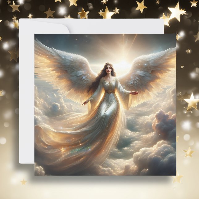 Beautiful Angel in the Clouds Card (Creator Uploaded)