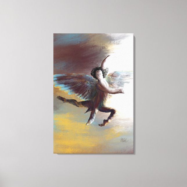 Beautiful Angel painting Abstract - lavender  Canvas Print (Front)