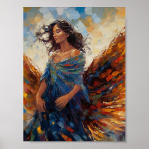 Beautiful Angel Painting Poster