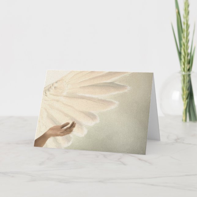 Beautiful Angel Wings - Caring & Calm Card (Front)