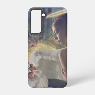 Beautiful Angel with Fairy Fantasy Art Samsung Galaxy Case