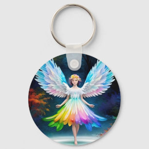 Beautiful Angel with Wings-35444 Keychain