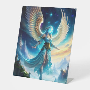 Beautiful Angelic Landscape Four Pedestal Sign