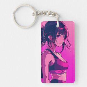 Beautiful Anike Girl Keychain