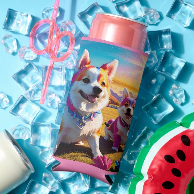 Beautiful Animal Four Seltzer Can Cooler (In Situ Summer)