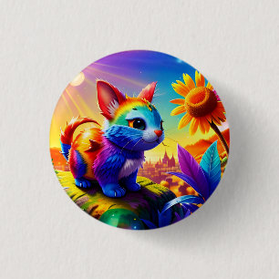 Beautiful Animal Three 1 Inch Round Button