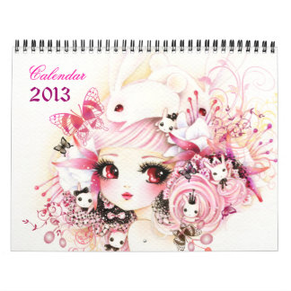 Beautiful anime girls Calendar 2013