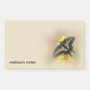 Beautiful Anise Swallowtail Butterfly in the Sun Post-it Notes