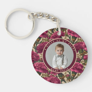 Beautiful Anniversary Gift Ideas Floral Carnation Keychain