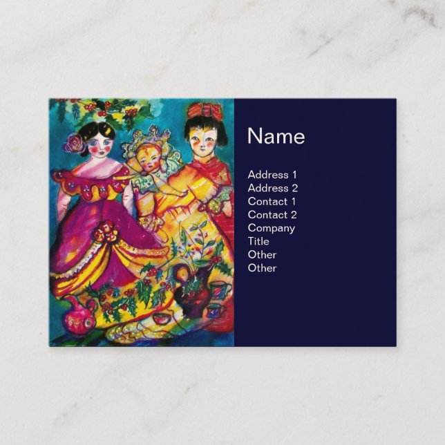 BEAUTIFUL ANTIQUE DOLLS BUSINESS CARD (Front)