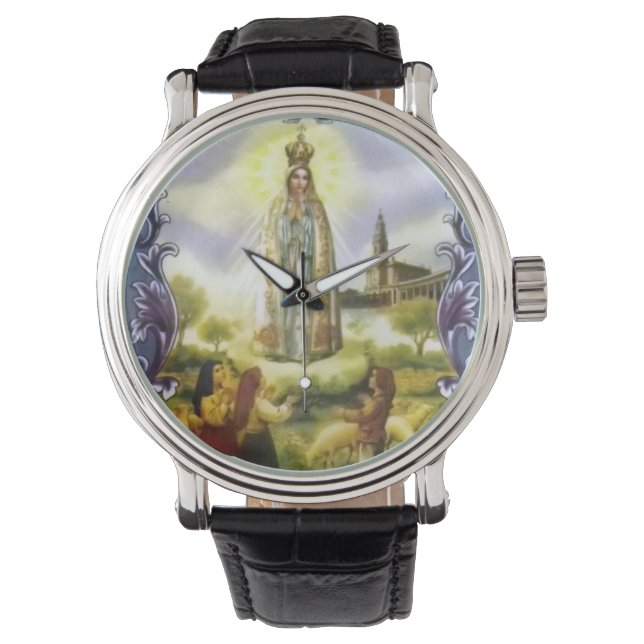 Beautiful Antique image of the apparition Our Lady Watch (Front)