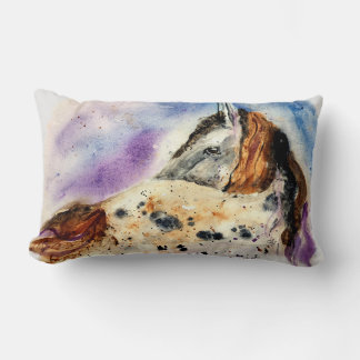 Beautiful Appaloosa Horse Throw Pillow LG Rectangl