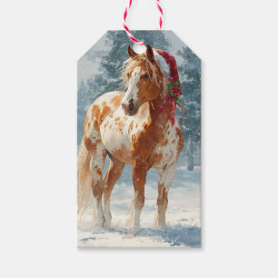 Beautiful Appalossa Horse Christmas Gift Tag