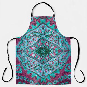 Beautiful, arab, arabic, arabian, arabesque fabric apron