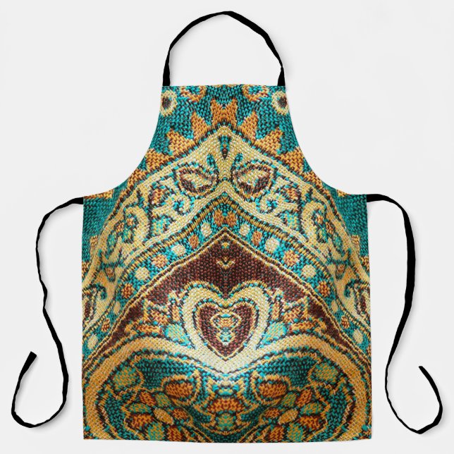 Beautiful, arab, arabic, arabian, arabesque fabric apron (Front)