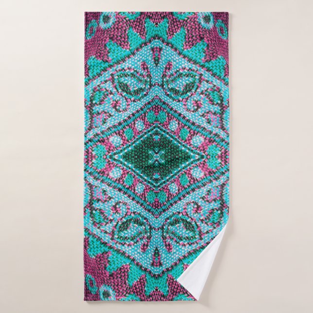 Beautiful, arab, arabic, arabian, arabesque fabric bath towel (Bath Towel)