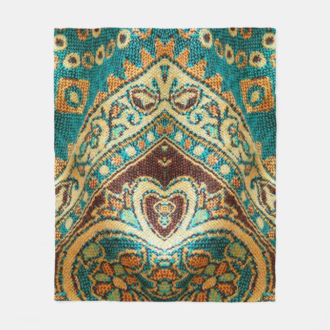Beautiful, arab, arabic, arabian, arabesque fabric fleece blanket (Front)