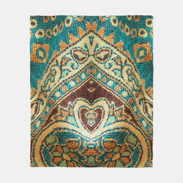 Beautiful, arab, arabic, arabian, arabesque fabric fleece blanket (Front)