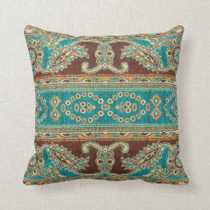 Beautiful, arab, arabic, arabian, arabesque fabric throw pillow