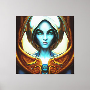 Beautiful Arcturian Woman Canvas Print